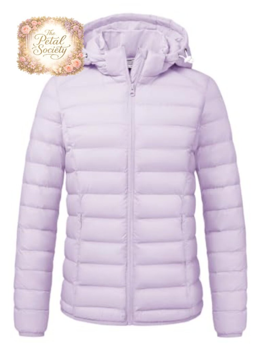 TBMPOY Women's Lightweight Puffer Jacket Detachable Hood 100% Nylon Coat